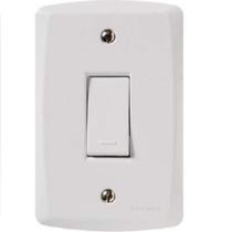 Interruptor Simples Lux2 10A 13335 com Sistema Modular em uma Peça Branco Tramontina