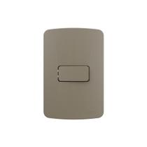 Interruptor Simples Margirius B3 Colors 10a Com Placa 4x2 Argila Argila