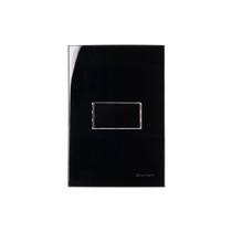 Interruptor Simples MarGirius Sleek 10A com Placa 4x2 Preto Ebony