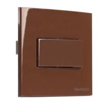 Interruptor Simples P/ Moveis 70x70 Sleek Marrom Margirius Interruptor Simples P/ Moveis 70x70 Sleek Marrom Margirius