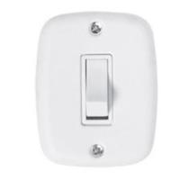 Interruptor Simples Pluzie Branco 10A/250V- Contro Interruptor Simples Pluzie Branco 10A/250V- Contro