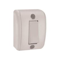 Interruptor Simples Retangular 10A 250V Branco - Pezzi