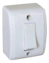 Interruptor Simples Sobrepor Branco 10a250v