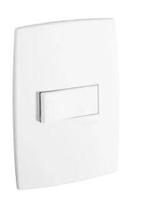 Interruptor simples suporte e placa 10 amperes - cs - 250v plastico isolante Interruptor simples suporte e placa 10 amperes - cs - 250v plastico isolante