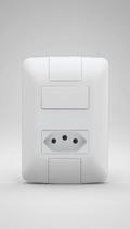 Interruptor Simples + Tomada 10A Branco