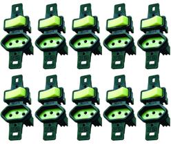 Interruptor Simples + Tomada 10a S/ Placa Prata Radial c/ 10 Interruptor Simples + Tomada 10a S/ Placa Prata Radial c/ 10