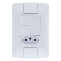 Interruptor Simples + Tomada 10A Tramontina Aria - Conjunto 2 Peças Interruptor Simples + Tomada 10A Tramontina Aria - Conjunto 2 Peças