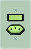 Interruptor Simples + Tomada 2 P+T 20a Linha Prata Radial