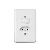 Interruptor Simples + Tomada 20A Stylus - Conjunto Elétrico Ilumi