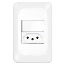 Interruptor Simples + Tomada 2P+T 10 Ampères 4x2 - LGX103 - PIAL