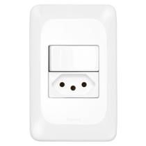 Interruptor Simples + Tomada 2p+t 20 Ampères 4x2 Lgx10320 Pial Interruptor Simples + Tomada 2p+t