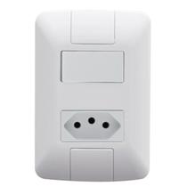 Interruptor Simples + Tomada Completa 10A Tramontina Aria