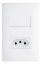 Interruptor Simples Tomada Padrão 2P+T 10A Distanciados Fame