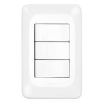 Interruptor Simples Triplo 3 Teclas PIAL PoP 4x2 LGX111