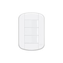 Interruptor Simples Triplo Fame Blanc+ com Placa 4x2 Branco