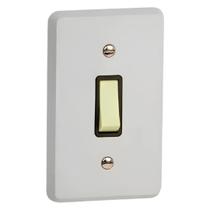 Interruptor Simples Vertical 10a 250v 4x2 Cinza Silentoque