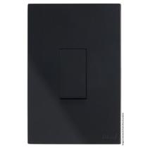 Interruptor Simples Vertical 4x2 Black Recta Satin