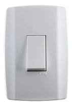 Interruptor Slim Simples Vertical 10A 250V Branca Ilumi 8017