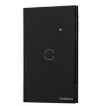 Interruptor smart 1 tecla wi-fi touch 1 ews 1001 preto - intelbras