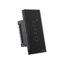 Interruptor Smart Ews 1003 3 Teclas Preto Alexa Intelbras
