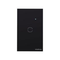 Interruptor Smart Intelbras EWS 1001, Wi-Fi, 1 Botão TouchGoogle Assistente, Bivolt, Preto - 4850014