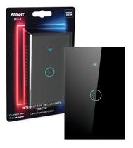 Interruptor Smart Inteligente WiFi 1 Botão Preto 300W BIVOLT