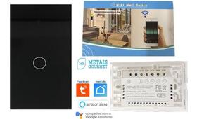 Interruptor Smart Life Alexa Google Vidro 1 Tecla App Tuya Interruptor Smart Life Alexa Google Vidro 1 Tecla App Tuya