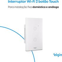 Interruptor Smart Wi-Fi Com 2 Botões - Elgin