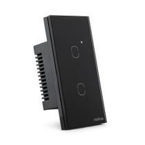 Interruptor smart wi-fi touch 2 tecla ews 1002 preto