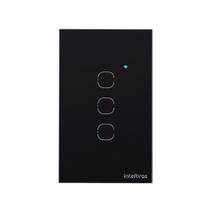 Interruptor smart wi-fi touch 3 tecla ews 1003 preto Interruptor smart wi-fi touch 3 tecla ews 1003 preto