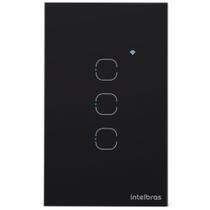 Interruptor Smart Wi-Fi Touch 3 Teclas EWS 1003 Preto Intelbras Interruptor Smart Wi-Fi Touch 3 Teclas EWS 1003 Preto Intelbras
