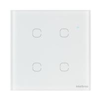 Interruptor Smart Wi-Fi Touch 4 teclas EWS 1004 Branco Intelbras