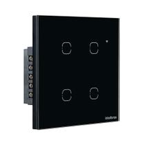 Interruptor Smart Wi-Fi Touch 4 Teclas Ews 1004 Pt Intelbras