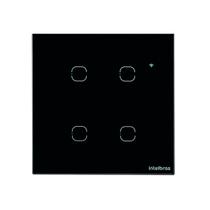 Interruptor Smart Wi-fi Touch 4 Teclas Preto Ews 1004 4850028 Interruptor Smart Wi-fi Touch 4 Teclas Preto Ews 1004 4850028