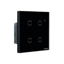 Interruptor Smart Wi-fi Touch 4 Teclas Preto Ews 1004 4850028 Interruptor Smart Wi-fi Touch 4 Teclas Preto Ews 1004 4850028