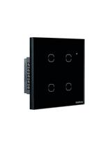 Interruptor Smart Wi-fi Touch 4 Teclas Preto Ews 1004 4850028 Interruptor Smart Wi-fi Touch 4 Teclas Preto Ews 1004 4850028