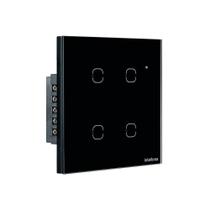 Interruptor Smart Wi-fi Touch 4 Teclas Preto Ews 1004 Interruptor Smart Wi-fi Touch 4 Teclas Preto Ews 1004
