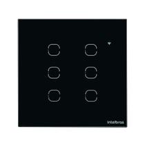 Interruptor Smart Wi-Fi Touch 6 teclas EWS 1006 Preto Intelbras