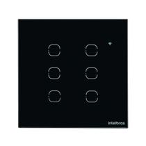 Interruptor smart wi-fi touch 6 teclas preto ews 1006