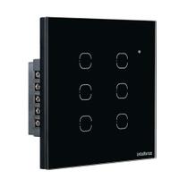 Interruptor Smart Wi-Fi Touch Compatível com Alexa 6 Teclas EWS 1006 Preto Intelbras