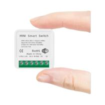 Interruptor Smart WiFi 16A Tuya Mini - Controle de 2 Vias para Automação Residencial (Alexa e Google)