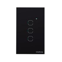 Interruptor SMART Zigbee Touch 3 Preto EZS 1003 4850049 Interruptor SMART Zigbee Touch 3 Preto EZS 1003 4850049