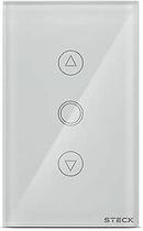 Interruptor Smarteck 4x2 Dimmer Touch Branco Vidro Temperado Interruptor Smarteck 4x2 Dimmer Touch Branco Vidro Temperado