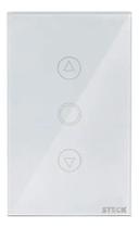 Interruptor Smarteck 4x2 Dimmer Touch Branco Vidro Temperado