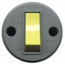 Interruptor sobrepor 1 tecla simples perlex 1080 nbr