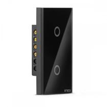 Interruptor Steck Smarteck 2 Modulos Touch Wi-Fi Bivolt Preto - Smci2Ps1 Interruptor Steck Smarteck 2 Modulos Touch Wi-Fi Bivolt Preto - Smci2Ps1