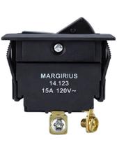 Interruptor Tecla Margirius Unipolar Liga/Desliga 15A Interruptor Tecla Margirius Unipolar Liga/Desliga 15A