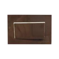 Interruptor Tecla Paralelo 10a 250v Embutir Móvel Marrom Margirius Interruptor Tecla Paralelo 10a 250v Embutir Móvel Marrom Margirius