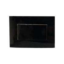 Interruptor Tecla Paralelo 10a 250V Preto Ebony Embutir Móvel Madeira MDF Margirius