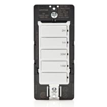 Interruptor temporizador de contagem regressiva Leviton DT102-1LW para luzes/ventiladores